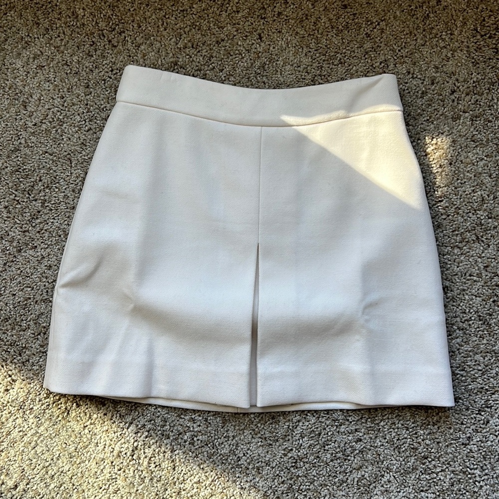 White Jcrew skirt